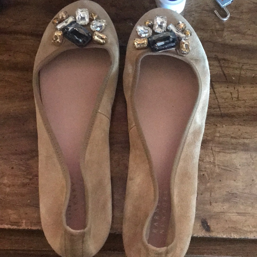Suede ballet flats
